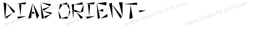 Diab Orient字体转换
